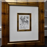 A06. Don Quixote print by Salvadore Dali. 